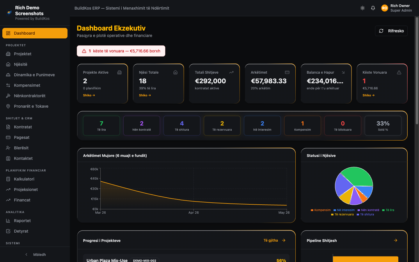 Dashboard Ekzekutiv